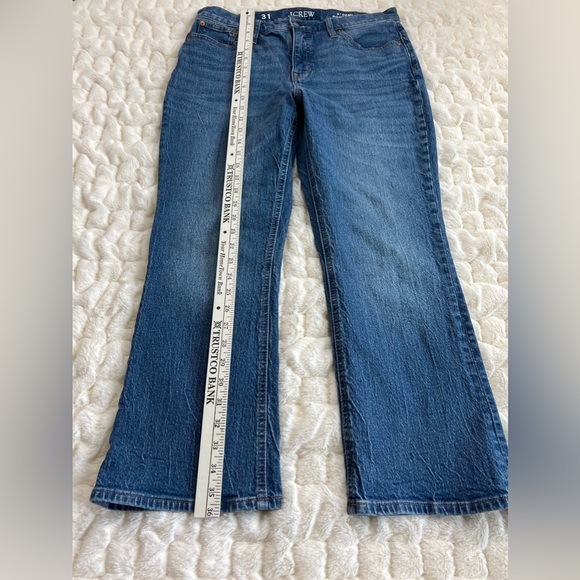 J. Crew Size 31 - 9” Demi Boot Crop Women’s Jeans Palmyra Wash BP487 - Picture 4 of 12
